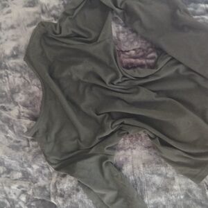 Dark Green Long Sleeve Top